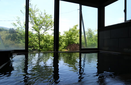 『日だまりの湯』内湯ながらも、自然を感じることが出来ます。
